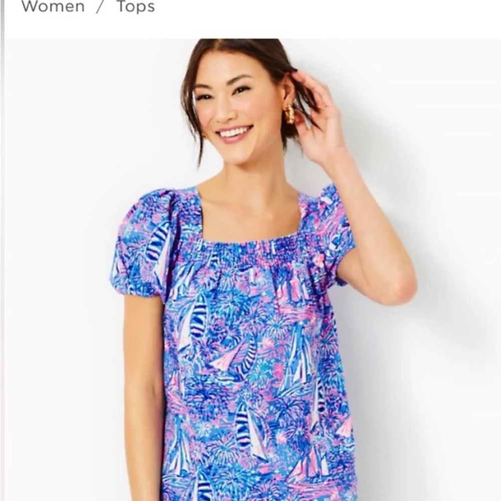 - Lillly Pulitzer Keating Short Sleeve